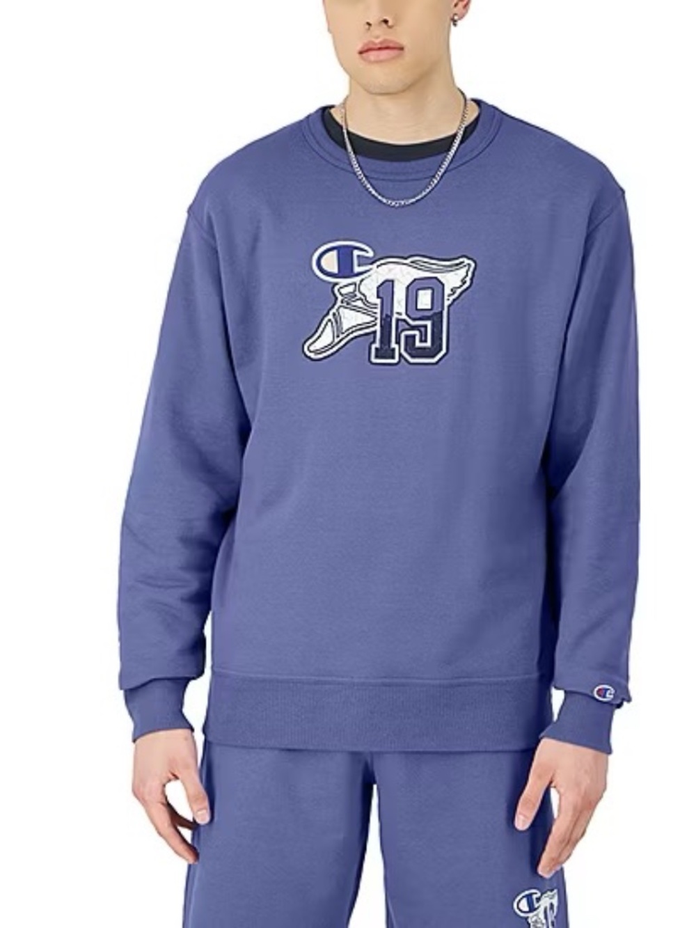 Champion Powerblend Fleece Mens Long Sleeve Sweatshirt